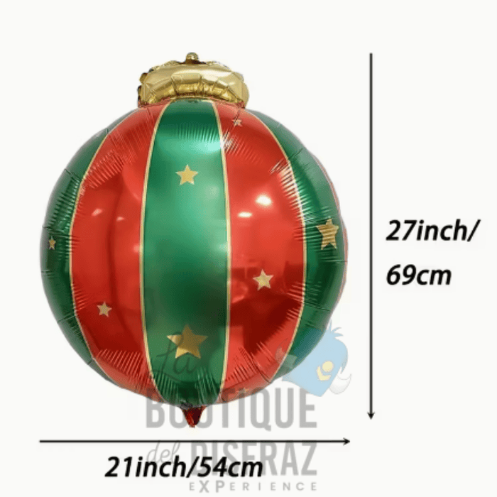 SET Globos Metálicos tipo Esferas de Navidad  2