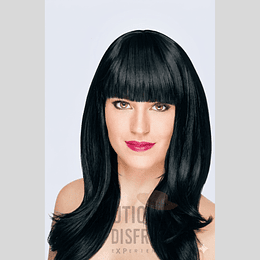 Peluca Negra largo medio