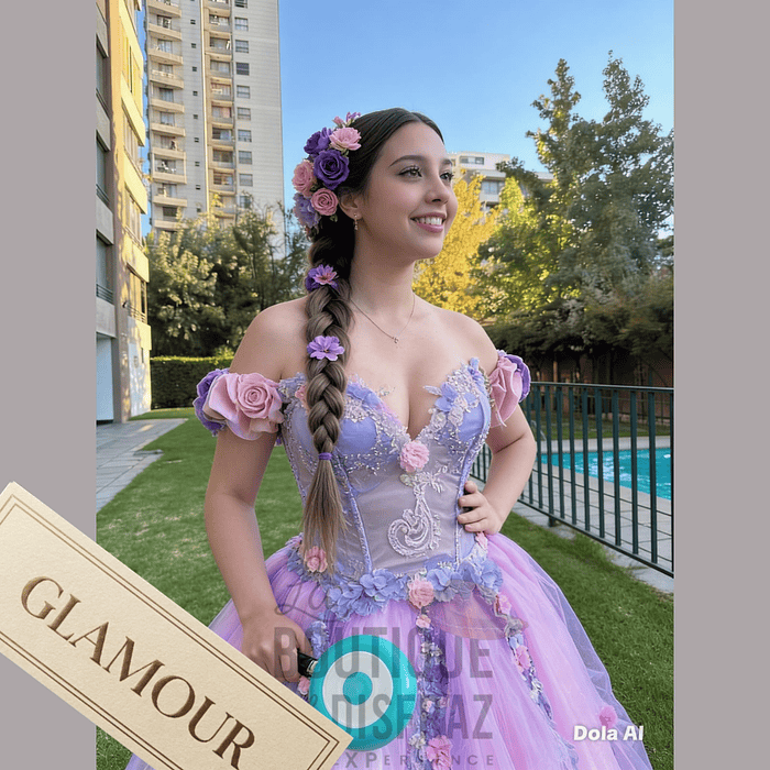 ARRIENDO Vestido Quinceañera / Rapunzel glamour 2