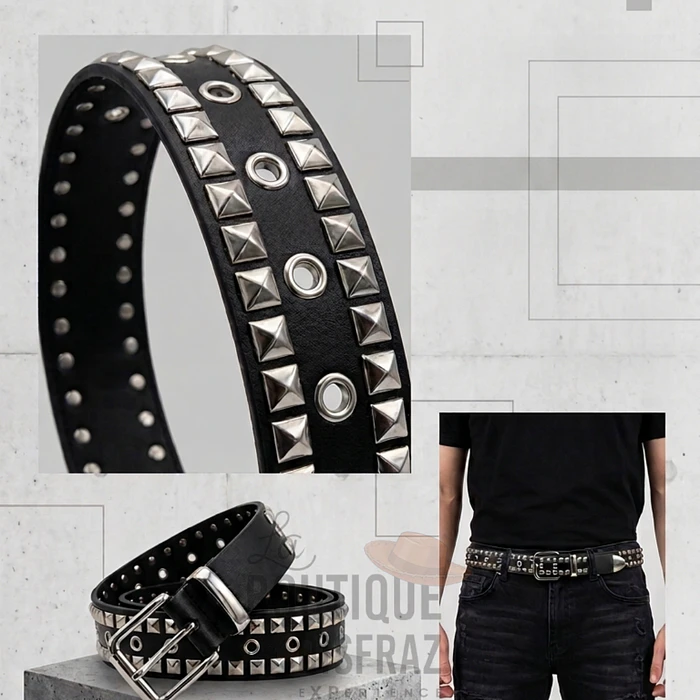 Cinturón tachas / punk / rock 3