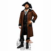 ARRIENDO Capitán / Pirata de Lujo - Abrigo Efecto Cuero Envejecido 1