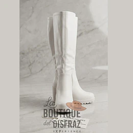 ARRIENDO Botas Altas Blancas (41 cm)