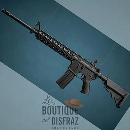 Réplica de Rifle de Asalto tipo Carabina / Metralleta - Accesorio de Disfraz Táctico