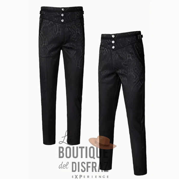 Arriendo de Pantalón de Vestir Estilo Vintage / Época - Negro 1