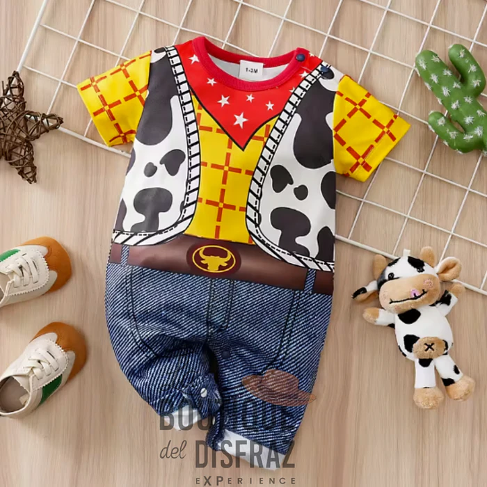 Mameluco Temático para Bebé - Diseño Estilo Vaquero / Woody