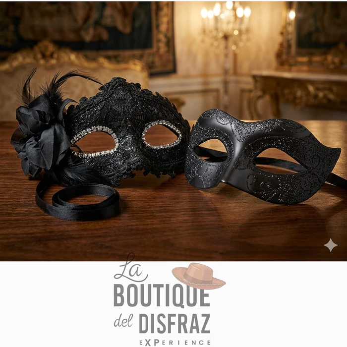 Set de 2 Máscaras Venecianas - Estilo Elegante
