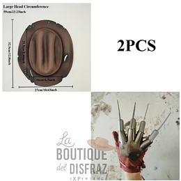 SET Sombrero y Guante de Freddy Krueger