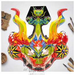 Máscara de Diablada - Versión Económica para Danza y Carnaval