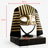 Antifaz Egipcio Dorado - Diseño Nemes Tradicional 2