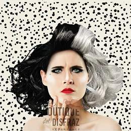 Peluca Cruella de Vil 