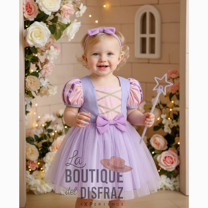 Princesa Estilo Rapunzel - Talla 2/3 Años 1