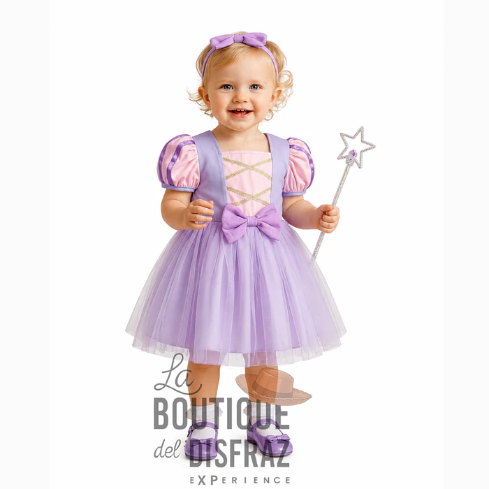 Princesa Estilo Rapunzel - Talla 2/3 Años 2