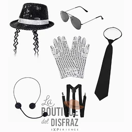 Set de Accesorios Estilo Rey del Pop - ¡Ideal para Personificar a Michael Jackson!