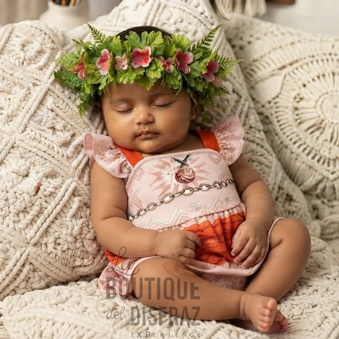 Vestido de Moana para Bebé - Talla 6-12 Meses 1