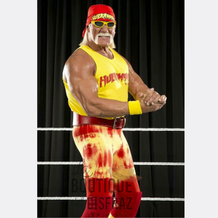 Kit de Caracterización: Peluca Rubia y Bigote Estilo Hulk Hogan / Luchador WWE 2