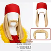 Kit de Caracterización: Peluca Rubia y Bigote Estilo Hulk Hogan / Luchador WWE 1
