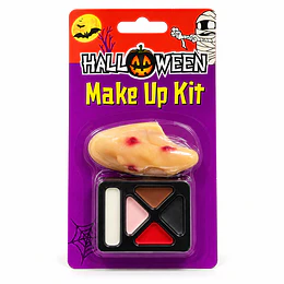 Kit Maquillaje de Bruja con Nariz Prótesis 
