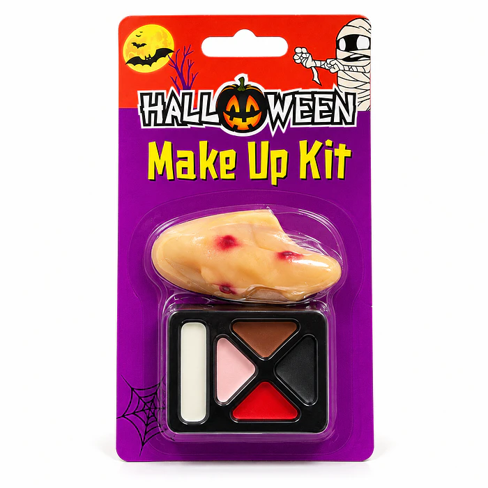 Kit Maquillaje de Bruja con Nariz Prótesis 