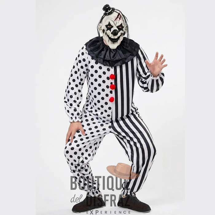 Arriendo de Disfraz de Payaso Siniestro estilo Terrifier 1