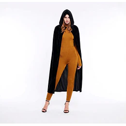 Capa Negra  con capucha -  Adulto