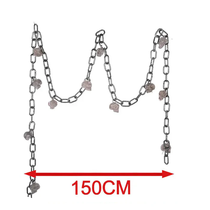 cadenas de halloween con craneos 150cm