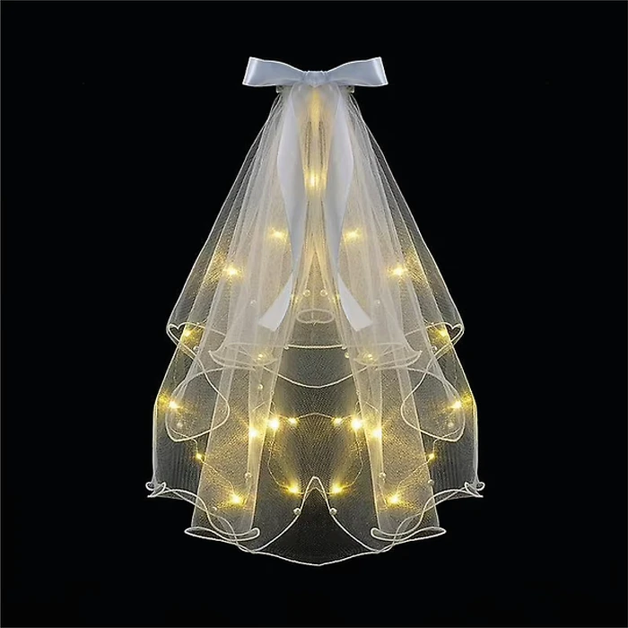 Velo novia con luz led