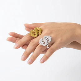 Anillos Dolar / Bling Bling plástico