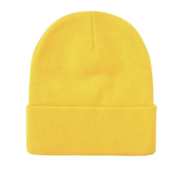 Gorro tejido amarillo
