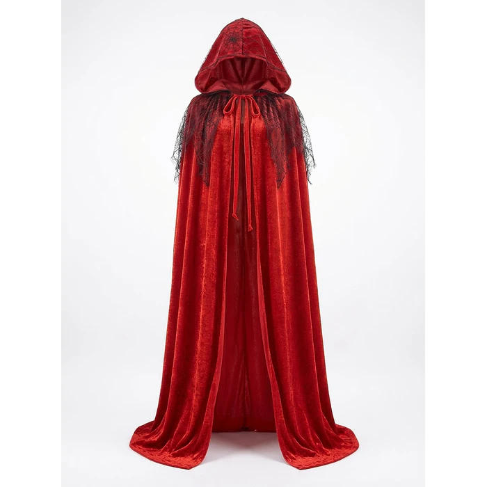 Capa plush larga roja
