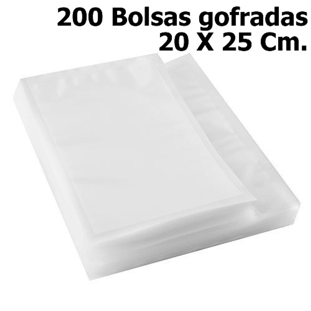 Bolsa Gofrada 20X25 cm. Para selladoras caseras tipo Oster-Foodsaver