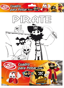 Cuadro para pintar 24 x 30 cms - Pirata