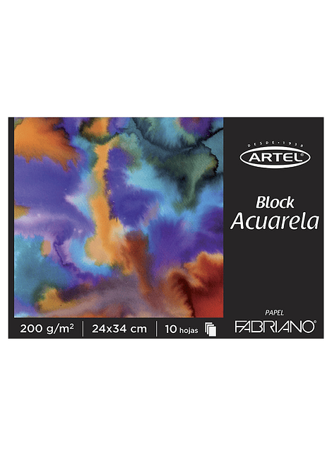 Block Acuarela  24 X 34 cms  200 grs Artel
