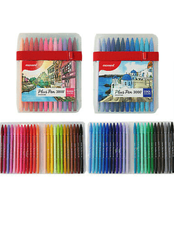 Monami Plus Pen 3000, set de 48 lápices de colores. Marcadores para Lettering.