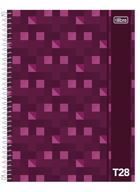 Cuaderno de Cuadros Class T28 Burdeo, Tilibra