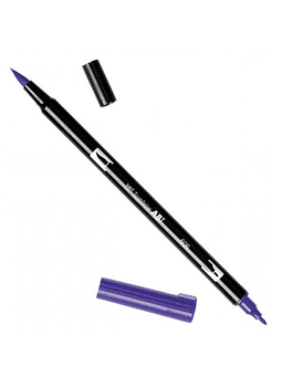 Lápiz Punta Pincel Dual Brush Tombow 606 Violet. Ideal para lettering y colorear.
