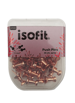 Caja Push pins 40 unidades ISOFIT