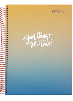 Cuaderno Carta,Good Things take time, 150 Hjs, 20,5 x 28 cms, Proarte