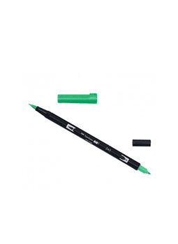 Lápiz Punta Pincel Dual Brush Tombow 245 Sap Green. Ideal para lettering y colorear.