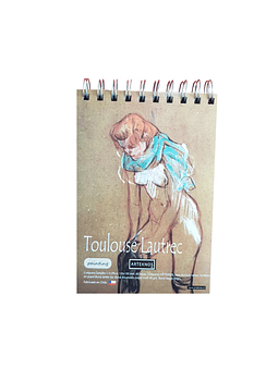 CROQUERA TOULOUSE LAUTREC, PAPEL KRAFT, 13 X 19 CMS, ARTEKNOS