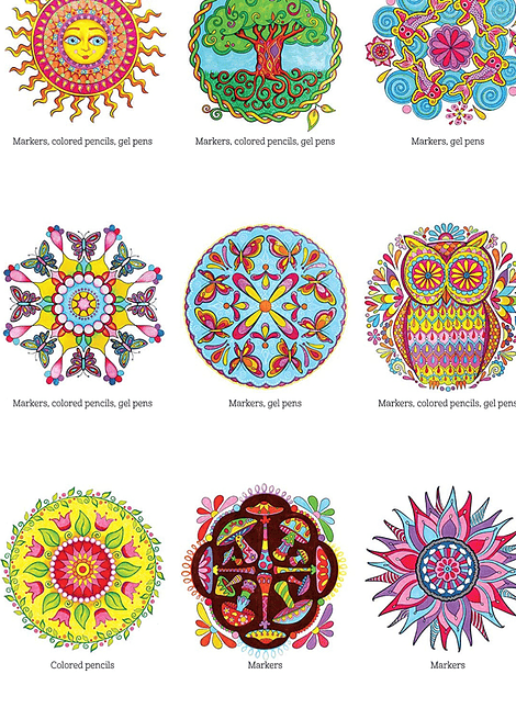 LIBRO PARA COLOREAR NATURE MANDALAS, LBL