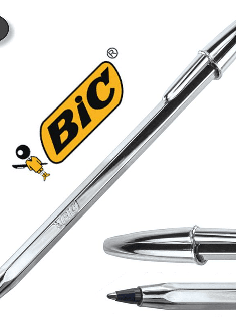 Boligrafo Bic Cristal PLATA