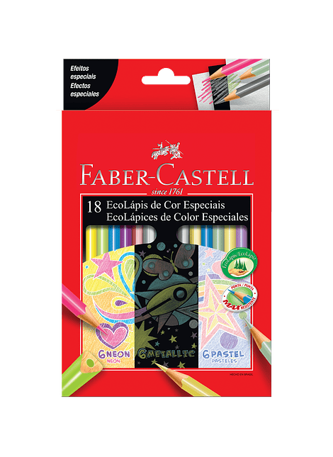 18 Ecolápices de Color Especiales Faber-Castell