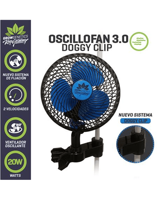 Ventilador Oscilante 3.0 Doggyclip 