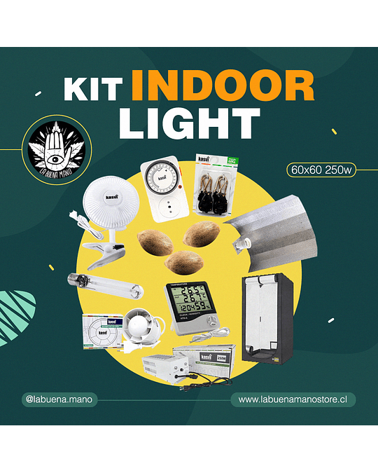Kit Indoor Light 60x60 (250w)
