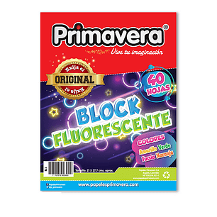 Block Primavera  Fluorescente
