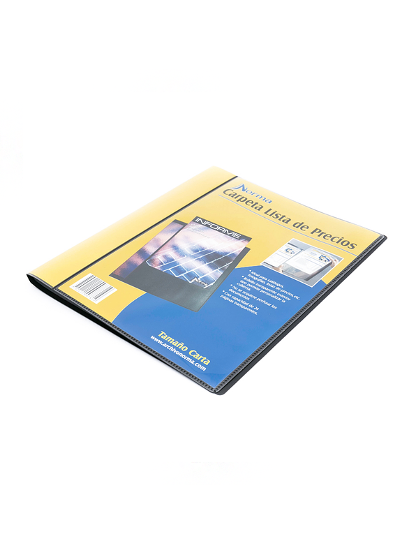 Carpeta Norma Lista De Precios Carta 1