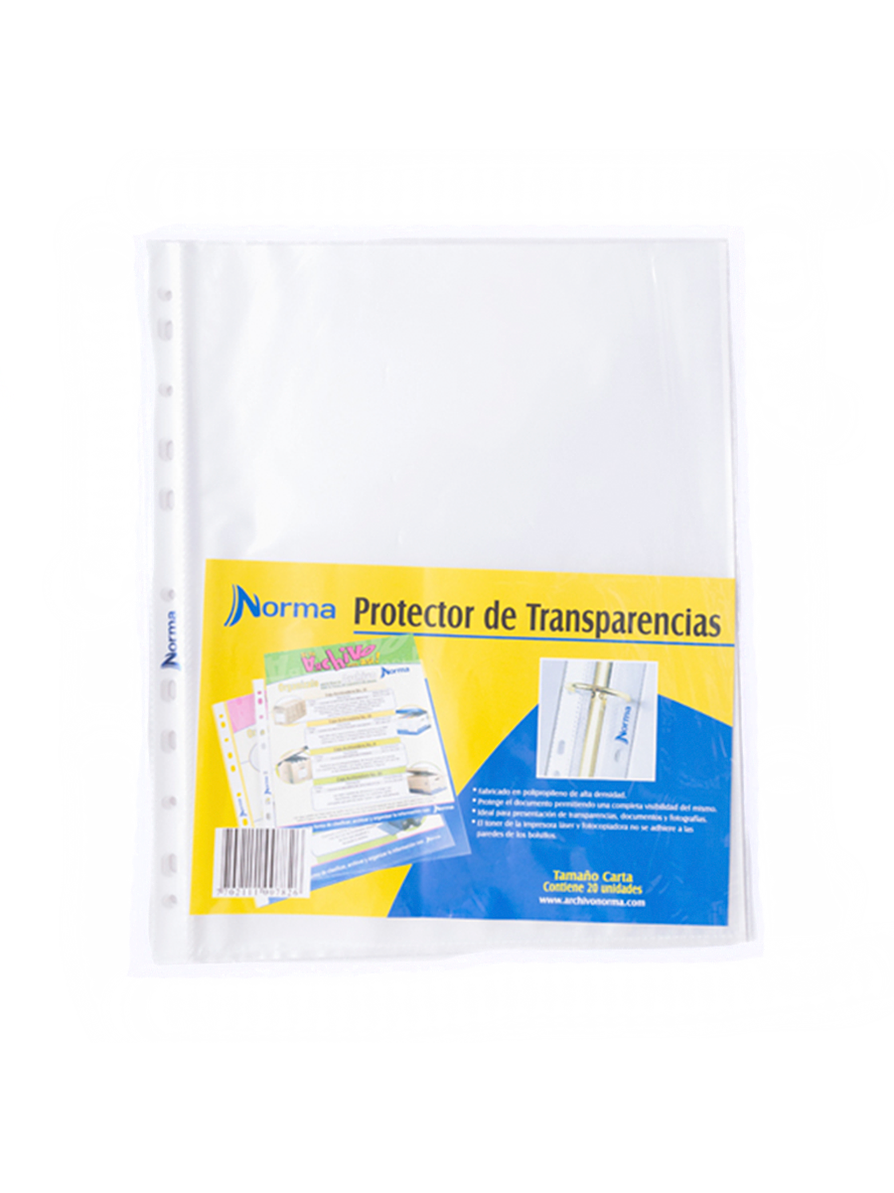Protector De Transparencias Norma tamaño Carta 1