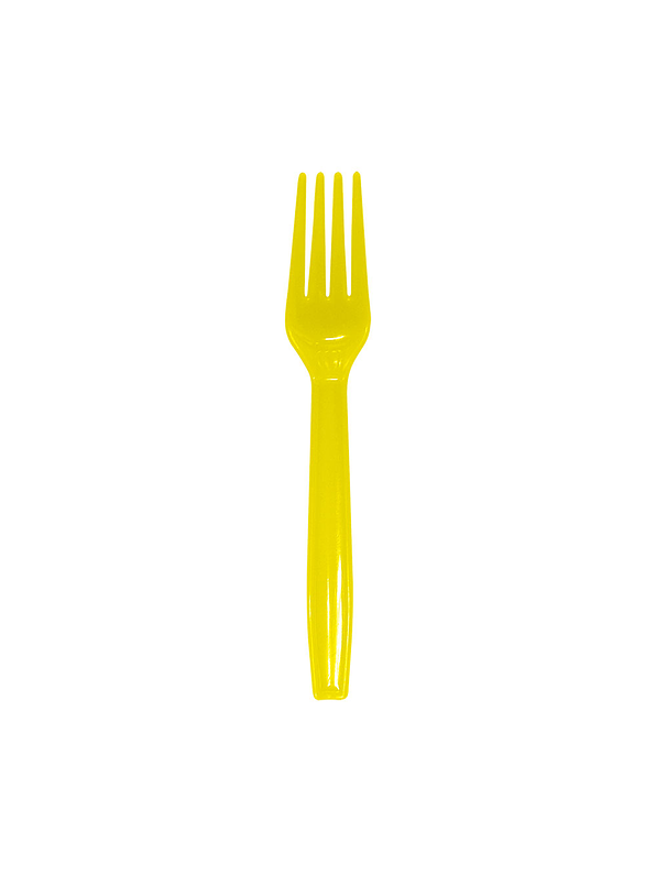 Tenedor Deluxe Amarillo X 12 Unidades 1