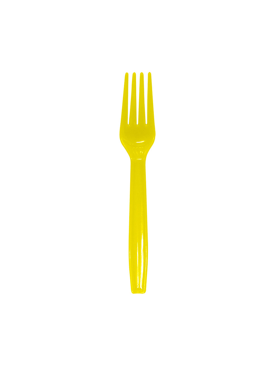 Tenedor Deluxe Amarillo X 12 Unidades 1