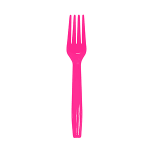 Tenedor Deluxe Fucsia X 12 Unidades